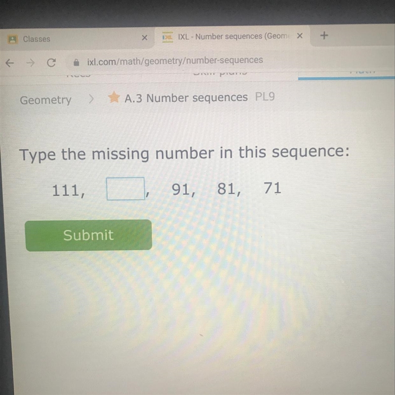 Type the missing number in this sequence-example-1