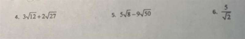 Simplify each radical expression pleaseeee help i haven’t done algebra in 2 years-example-1