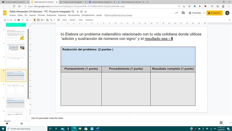 Porfavor: Elabora un problema matemático relacionado con tu vida cotidiana donde utilices-example-1