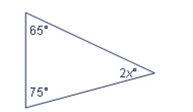 Find the value of x in the figure below and give the reason.-example-1