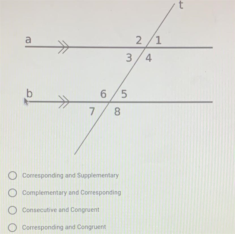 What is the angle relationship between angles 2 and 6? Please help, thanks!-example-1