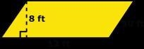 HELP AND QUICK Find the area of the parallelogram. A 20ft2 B 48ft2 C 96ft2 D 120ft-example-1