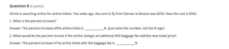 Vinnie is searchng online for airline tickets. Two weks ago, the cost to fly from-example-1