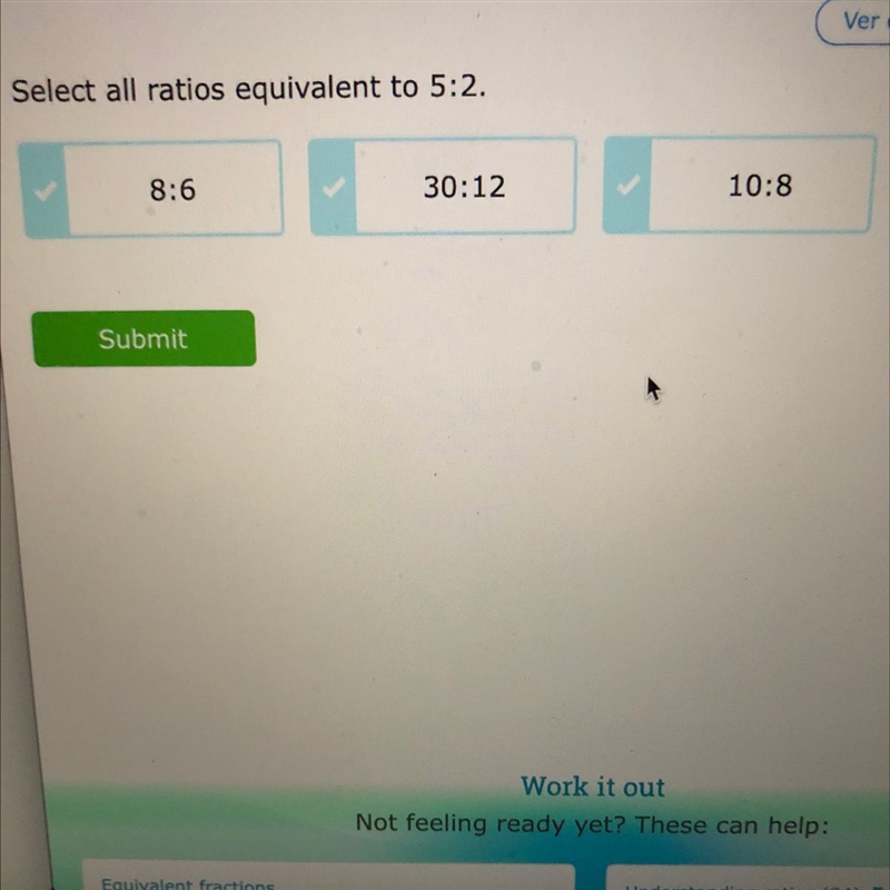 Select all ratios equivalent to 5:2.-example-1