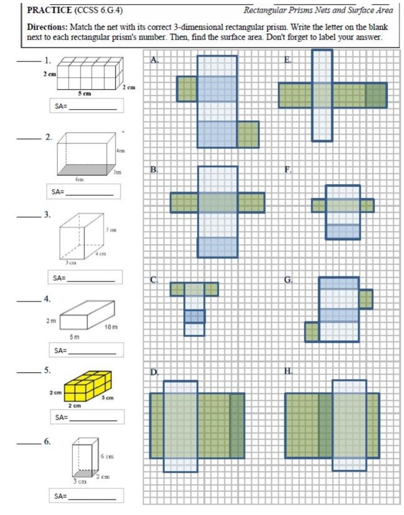 Please match the shapes to the correct answer! Please solve and show work also.​-example-1