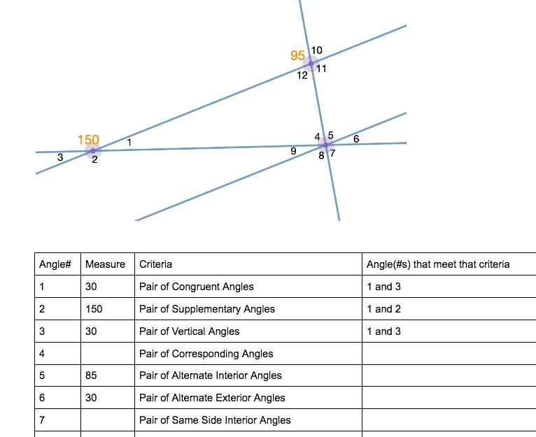 Can anyone help find the angles of 4 and 7-example-1