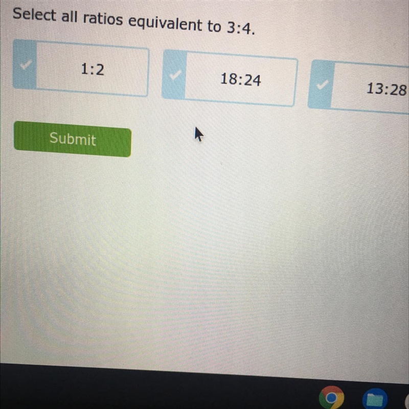 What are the equivalent ratios of 3:4-example-1