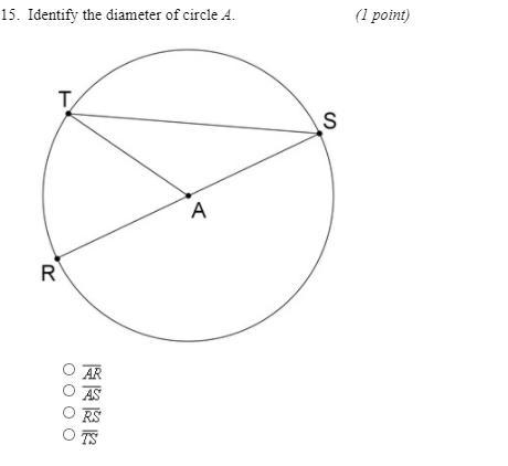 Identify the diameter of circle a-example-1