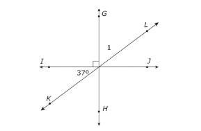 !! IMAGE ATTACHED !! In the diagram, line GH is perpendicular to line IJ. What is-example-1