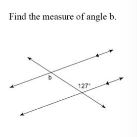 Find the measure of angle b-example-1