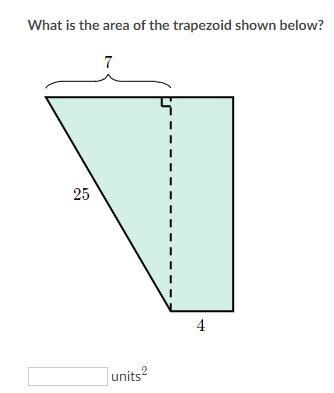 What is the area of the trapezoid shown below?-example-1