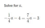 Solve for a. Everything is in the picture-example-1