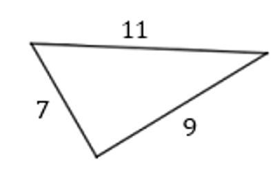 Pythagorean Theorem: a^2 + b^2 = c^2 Question 6 options: No. Since 7^2+9^2≠11^2, the-example-1