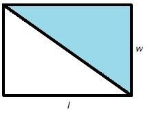 3 The formula to find the area of a rectangle is A = lw. If l = 6 in and w = 5 in-example-1