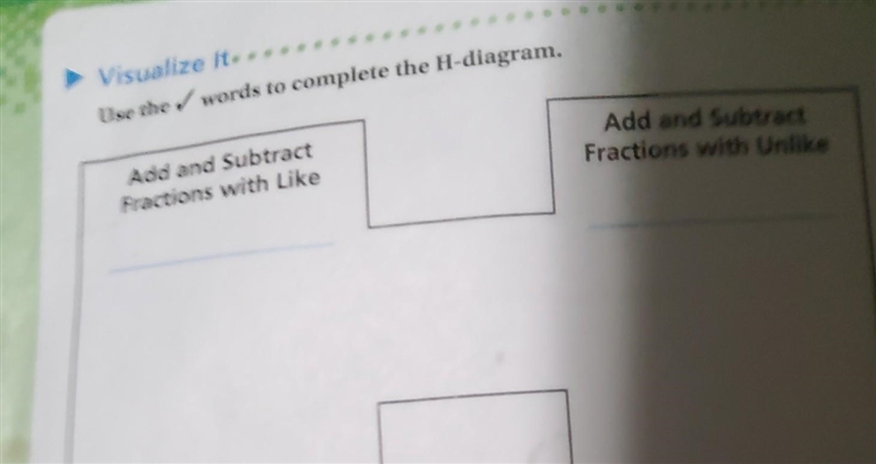 Use the check word to complete the H-diagram ​-example-1