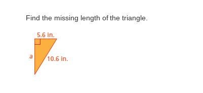 Find the missing length of the triangle-example-1