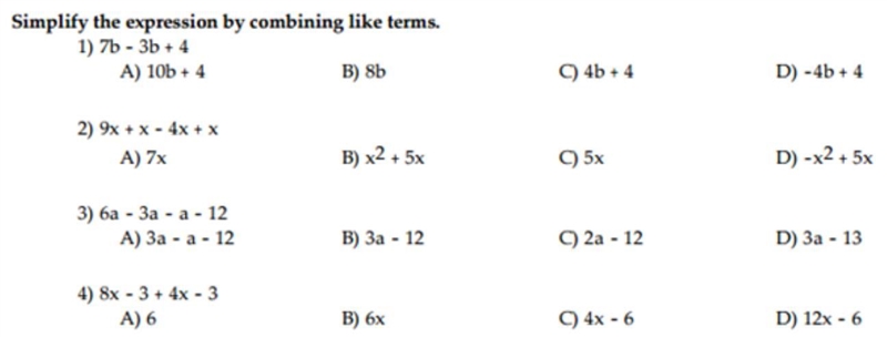 Simplify all of these-example-1