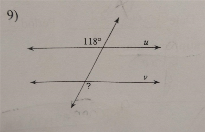 Find the measure of the indicated angle that makes lines u and v parallel PLEASE HELP-example-1