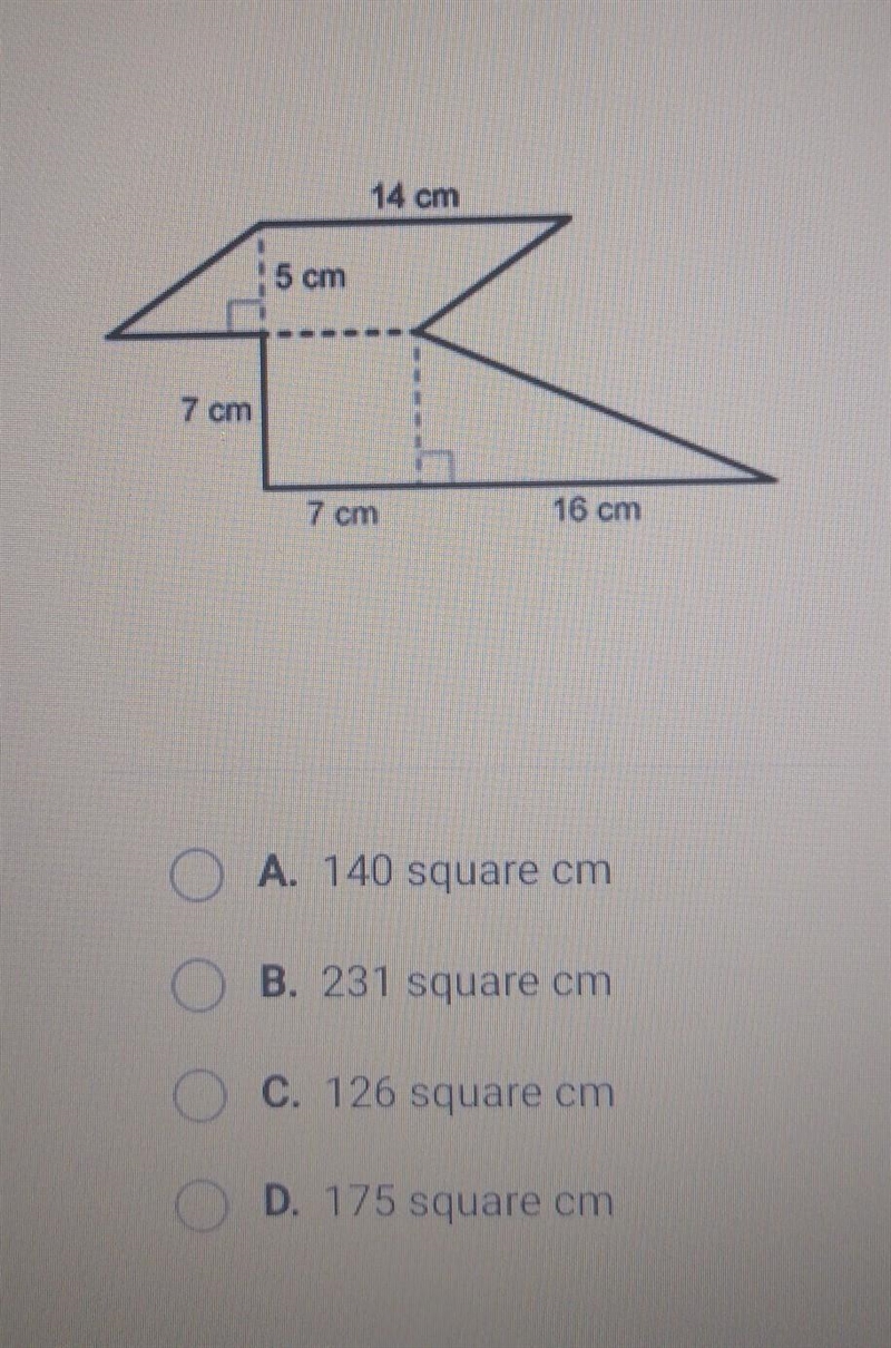 This composite figure is made up of three simpler shapes. What is the area of this-example-1