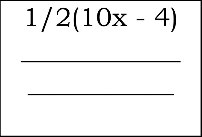 Can someone tell me how you can use disributive property on this equation to make-example-1