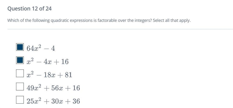 I know the first 2 are right, but usually there are 3 right answers for 5 choices-example-1