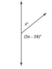 The figure shows how a leaf meets the stem of a flower to form two angles. basically-example-1