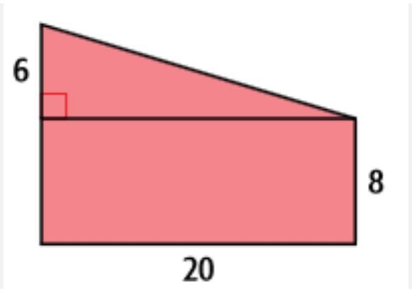 What is the area of the composite shape below?-example-1