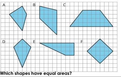 Which of these shapes have the same area? Plz help thx-example-1