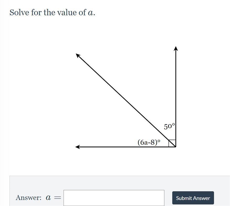 HELP ME PLEASE! Solve for the value of a.-example-1