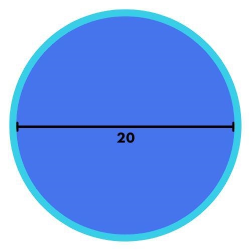 Mylen is placing a fence around a circular garden with a 20-foot diameter. How many-example-1