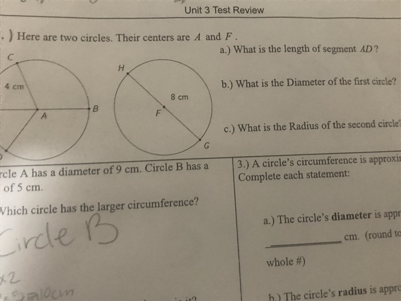 ( Need help ASAP worth 40 points) Here are two circles their centers are A and F a-example-1