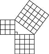 A right triangle is formed by squares made up of identical square blocks as shown-example-1