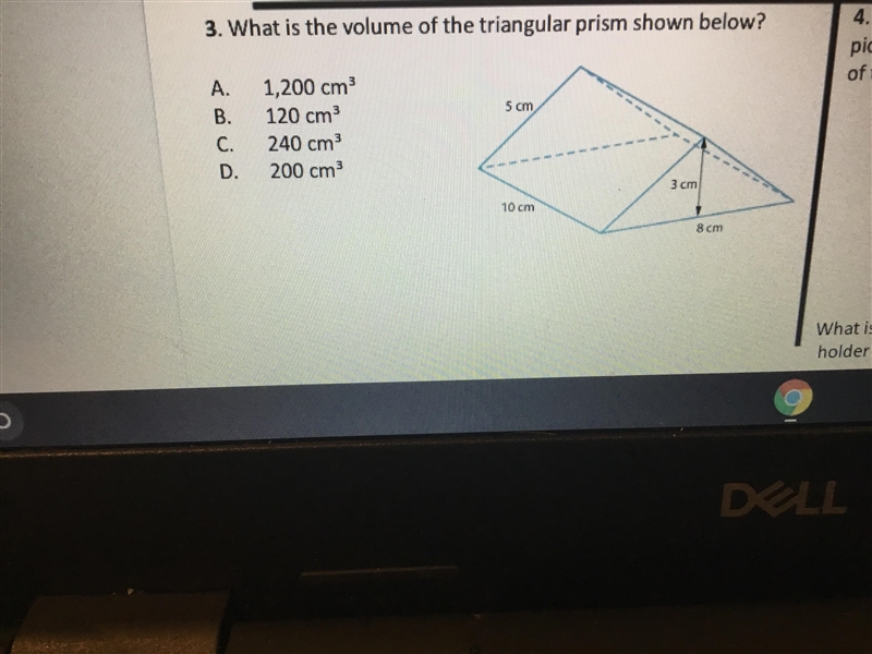 What is the volume of the triangular prism shown below?-example-1