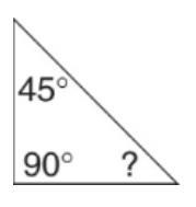 Find the missing angle.-example-1