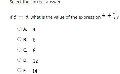 If , what is the value of the expression ? A. B. C. D. E.-example-1