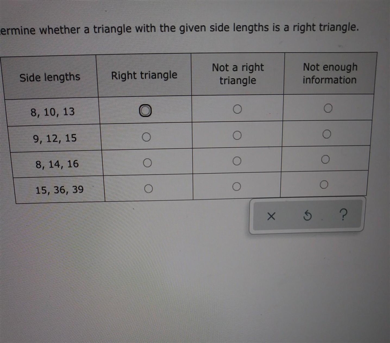 HELP PLS o 9 10 11 Are the triangles below acute, obtuse, or right? Triangle A Triangle-example-1