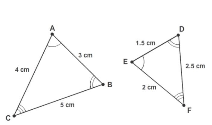 Which similarity statement describes the polygons? △ABC∼△DEF △ABC∼△FDE △ABC∼△FED △ABC-example-1