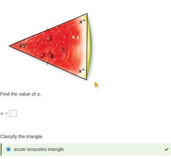 ok yeah I can find what the name is but how in the heck do I find the value of x?!!! directions-example-1