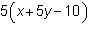 Which expression is equivalent to 5x+10y-15-example-1