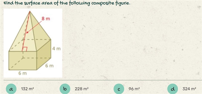 I NEED HELP FAST PLEASE! Find the surface area of the following composite figure.-example-1