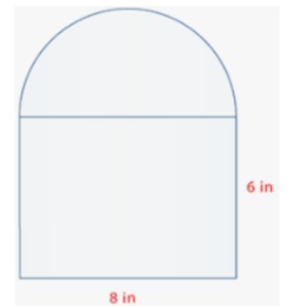 Find the area of the figure shown-example-1