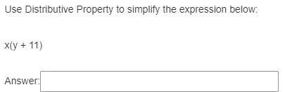 5) Use Distributive Property to simplify the expression below: HELP PLZ PLZ PLZ-example-1