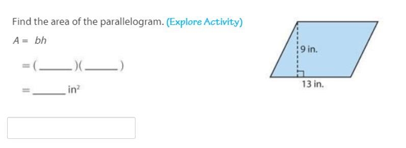 Find the area of the parallelogram-example-1