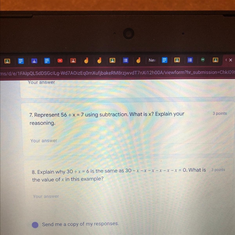 8. Explain why 30+1 = 6 is the same as 30 -/-/--/-X-X = 0. What is the value of x-example-1