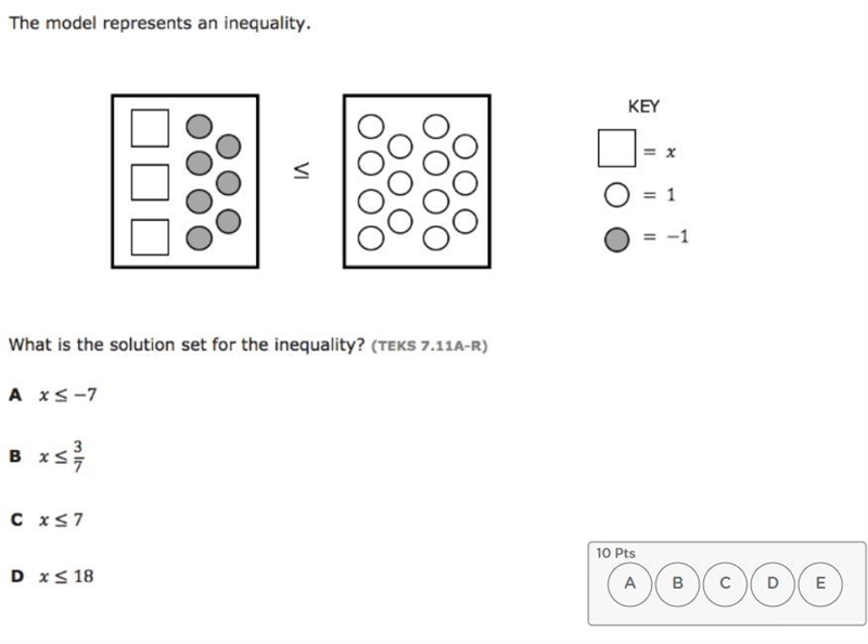 What is the solution set for the inequality?-example-1