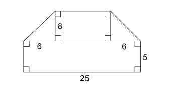 The figure is made up of 2 rectangles and 2 right triangles. What is the area of the-example-1