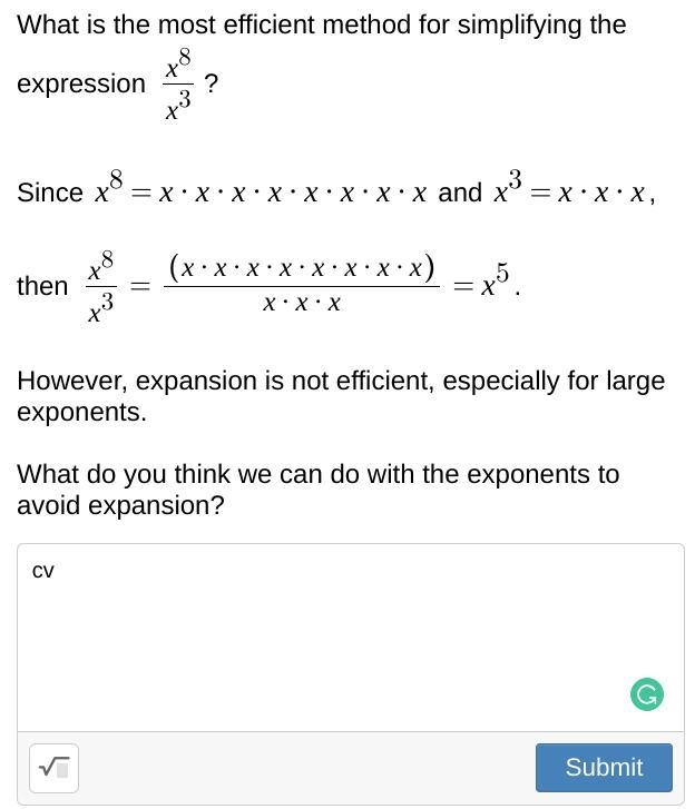 What is the most efficient method for simplifying the expression?-example-1