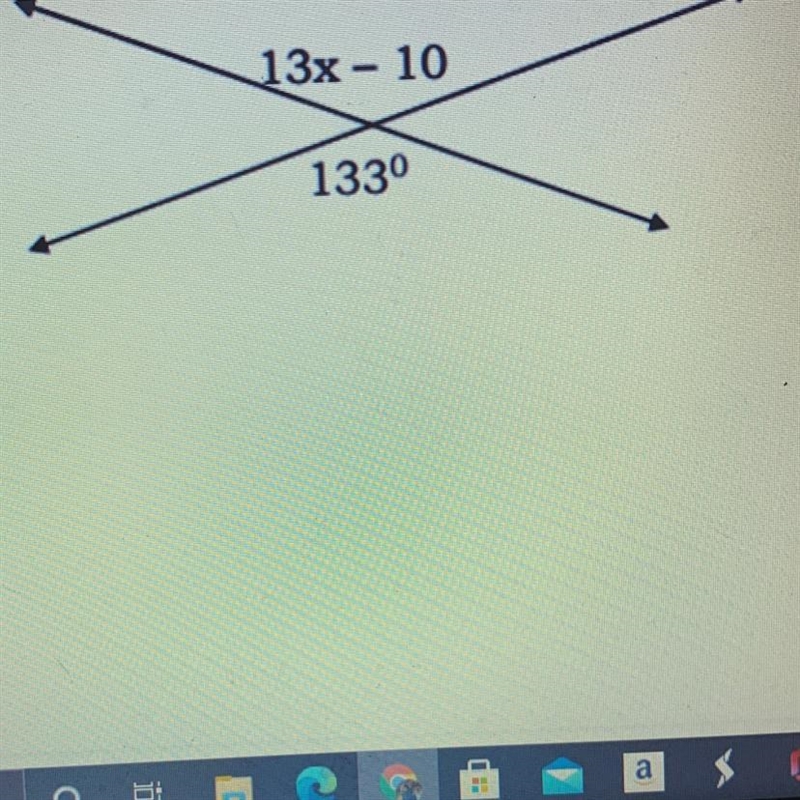 Use the angle relationship to find the value of x.-example-1