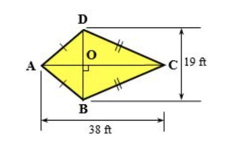 Find the area of the polygon. A = __ft squared-example-1