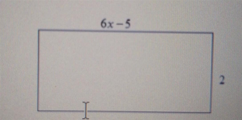 Use the rectangle to the right. Write your answer in simplest form. Find the perimeter-example-1